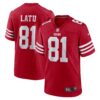 Cameron Latu San Francisco 49Ers Nike Team Game Jersey Scarlet
