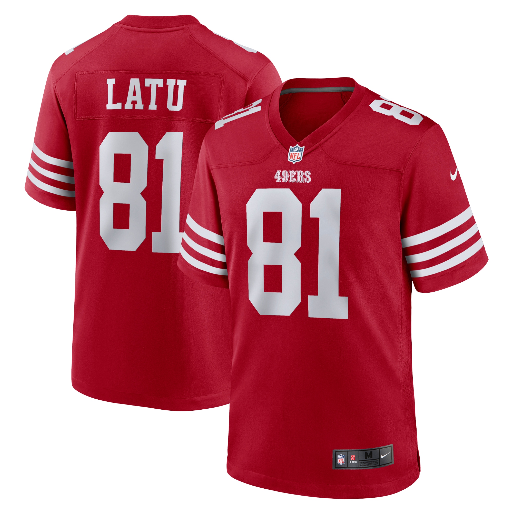 Cameron Latu San Francisco 49Ers Nike Team Game Jersey Scarlet