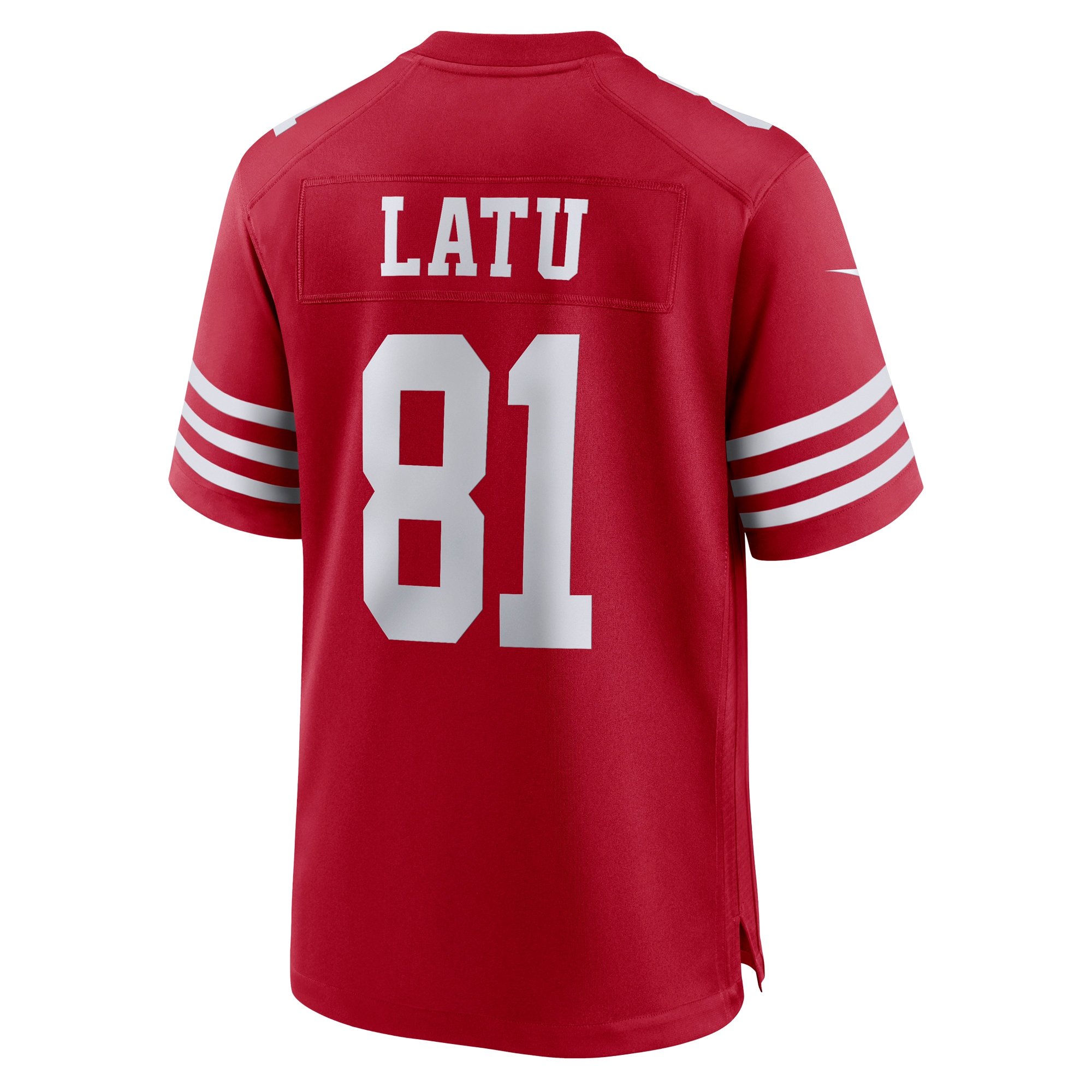 Cameron Latu San Francisco 49Ers Nike Team Game Jersey Scarlet - Image 3