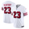 Christian Mccaffrey San Francisco 49Ers Nike Vapor FUSE Limited 2Nd Alternate Jersey White