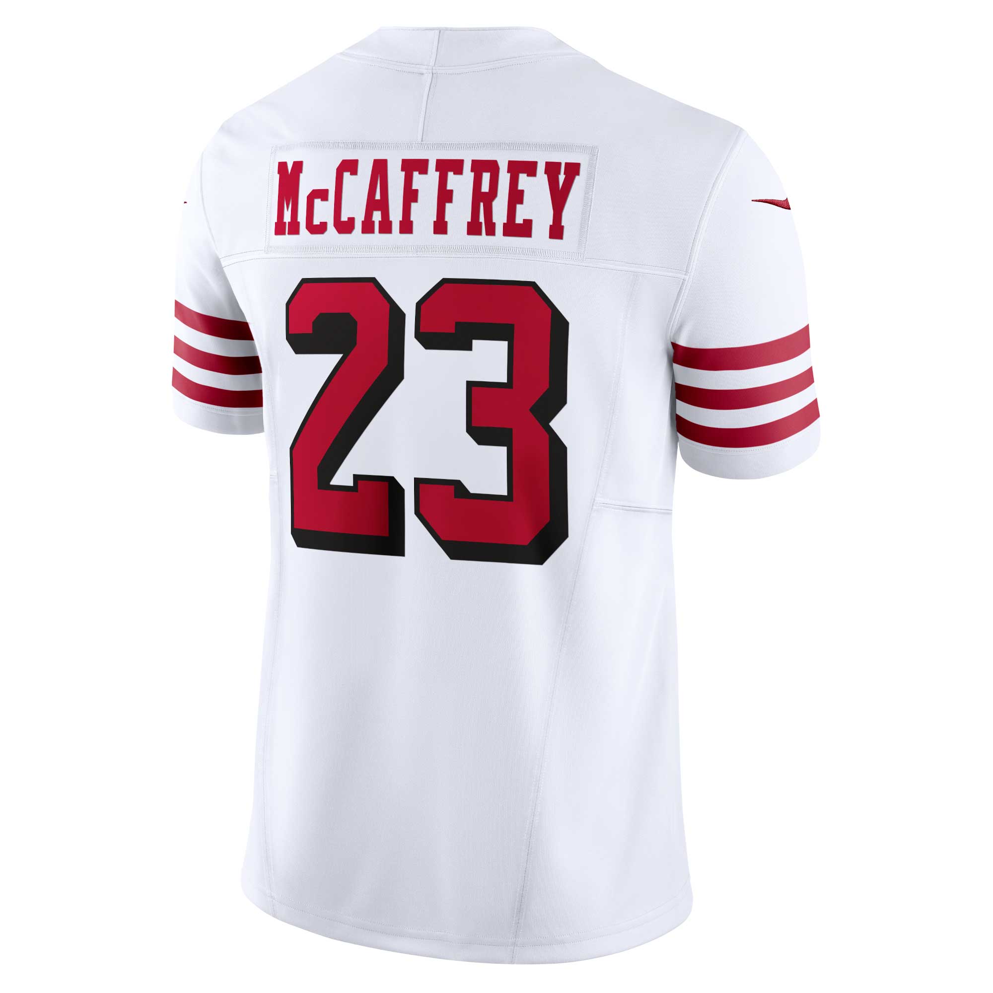 Christian Mccaffrey San Francisco 49Ers Nike Vapor FUSE Limited 2Nd Alternate Jersey White - Image 3