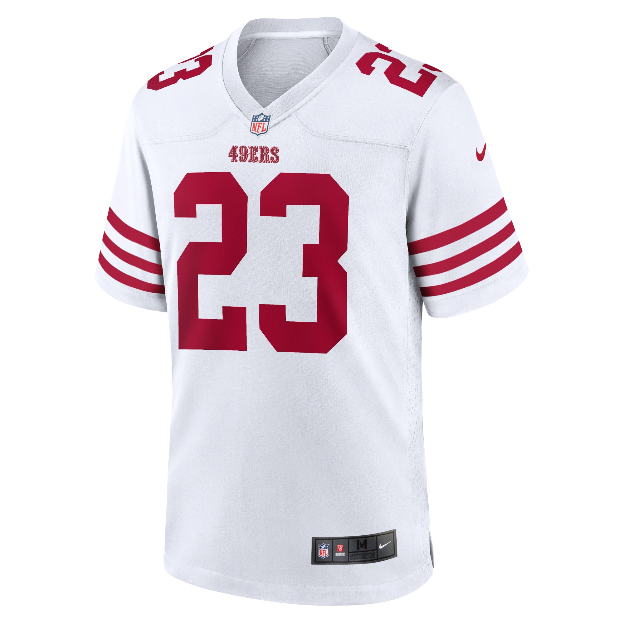 Christian Mccaffrey San Francisco 49Ers Nike Game Player Jersey White - Image 2
