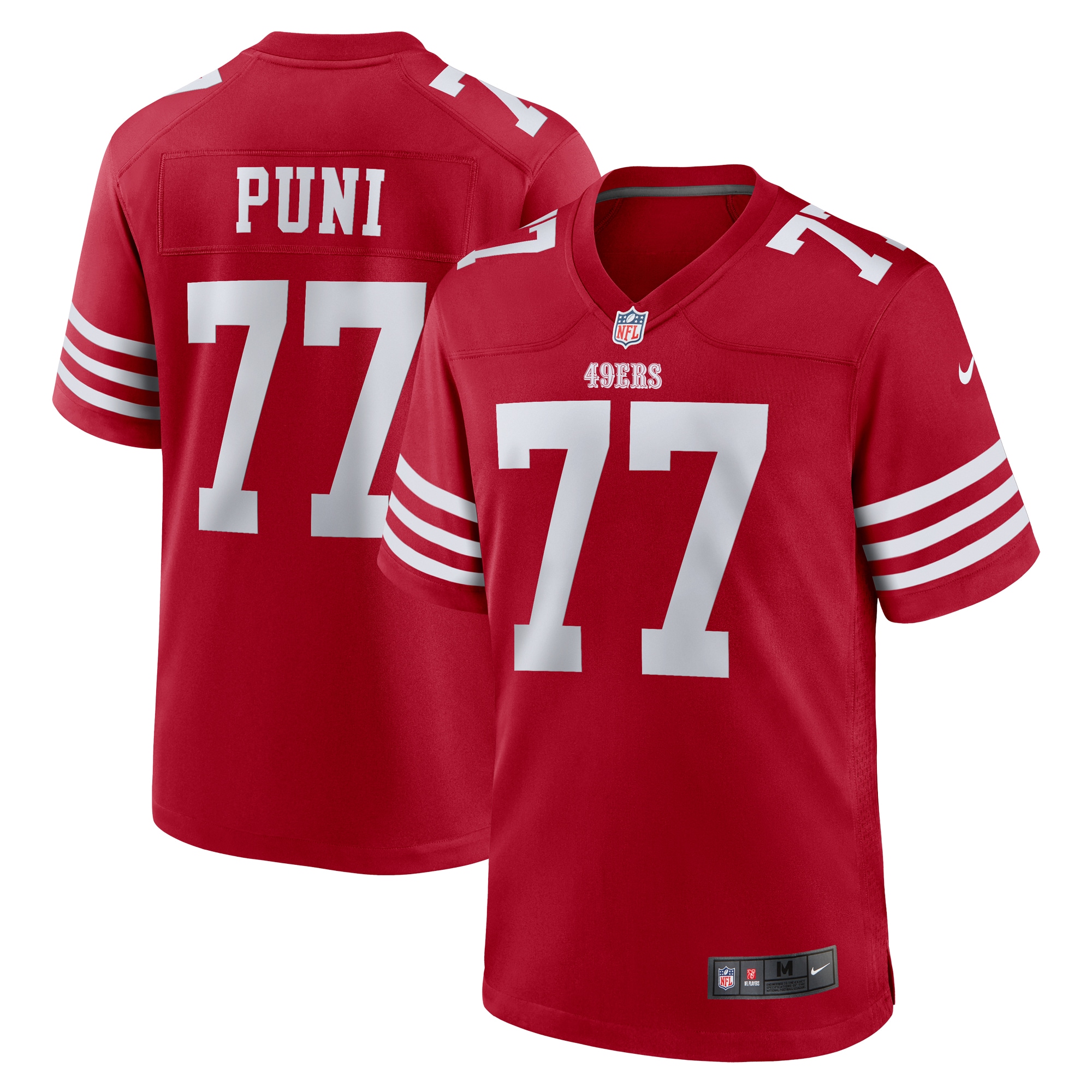 Dominick Puni San Francisco 49Ers Nike Team Game Jersey Scarlet