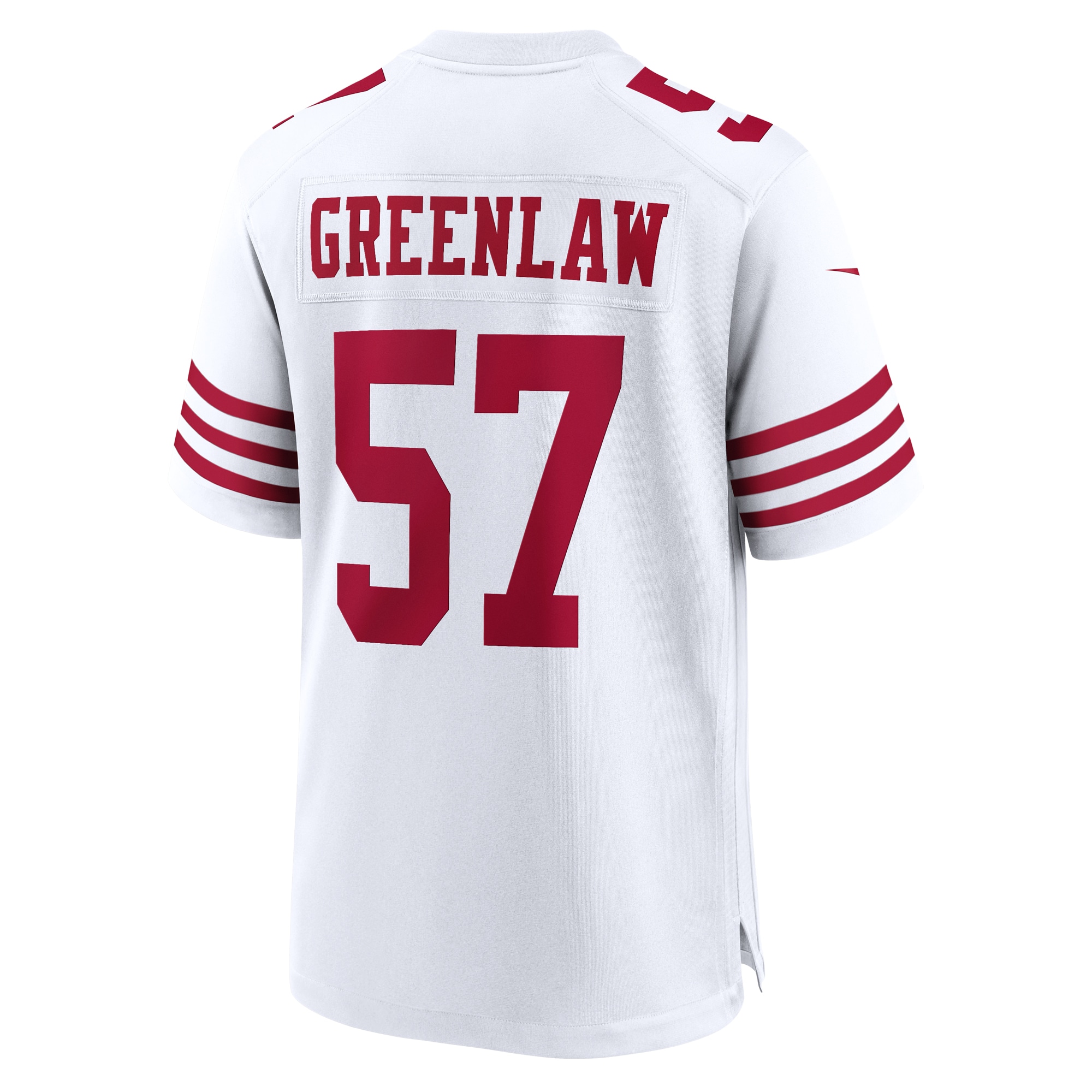 Dre Greenlaw San Francisco 49Ers Nike Team Game Jersey White - Image 3