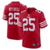 Elijah Mitchell San Francisco 49Ers Nike Team Player Game Jersey Scarlet