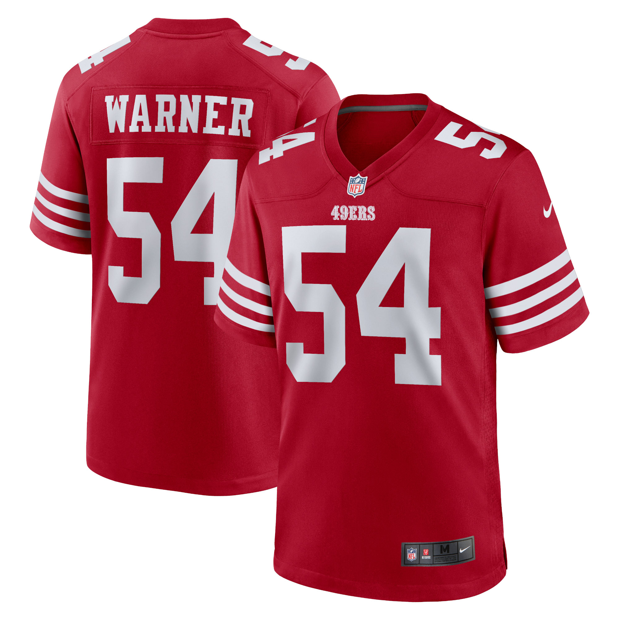 Fred Warner San Francisco 49Ers Nike Womens Team Game Player Jersey Scarlet