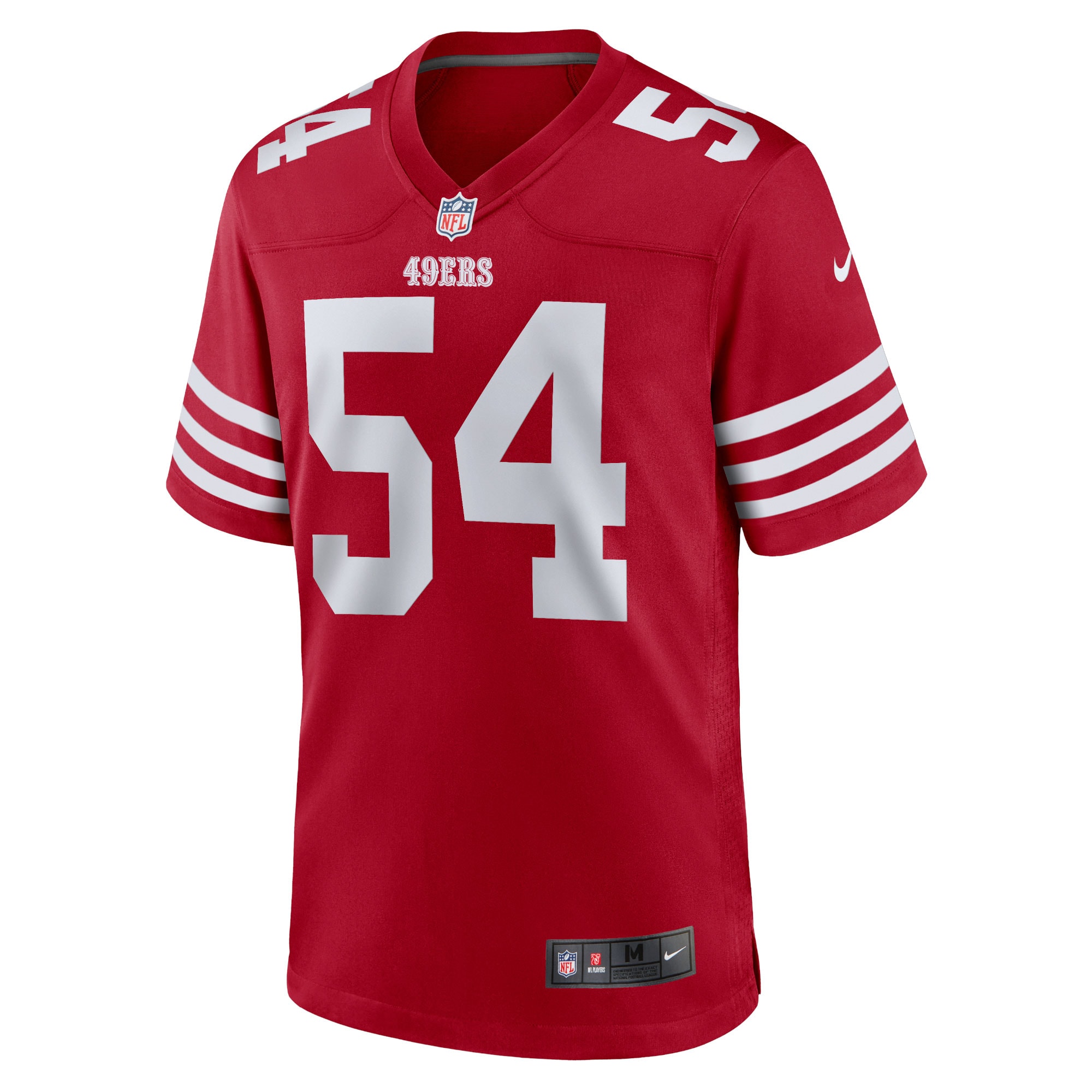 Fred Warner San Francisco 49Ers Nike Womens Team Game Player Jersey Scarlet - Image 2