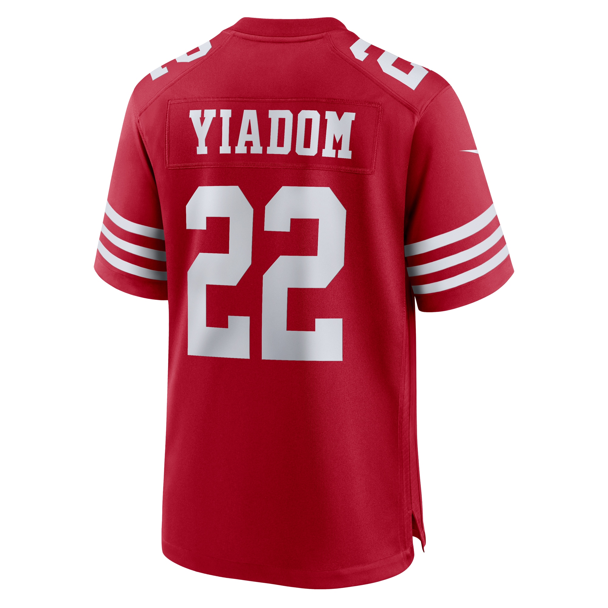 Isaac Yiadom San Francisco 49Ers Nike Team Game Jersey Scarlet - Image 3