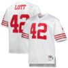 Ronnie Lott San Francisco 49Ers Mitchell Ness Big Tall 1990 Retired Player Replica Jersey White