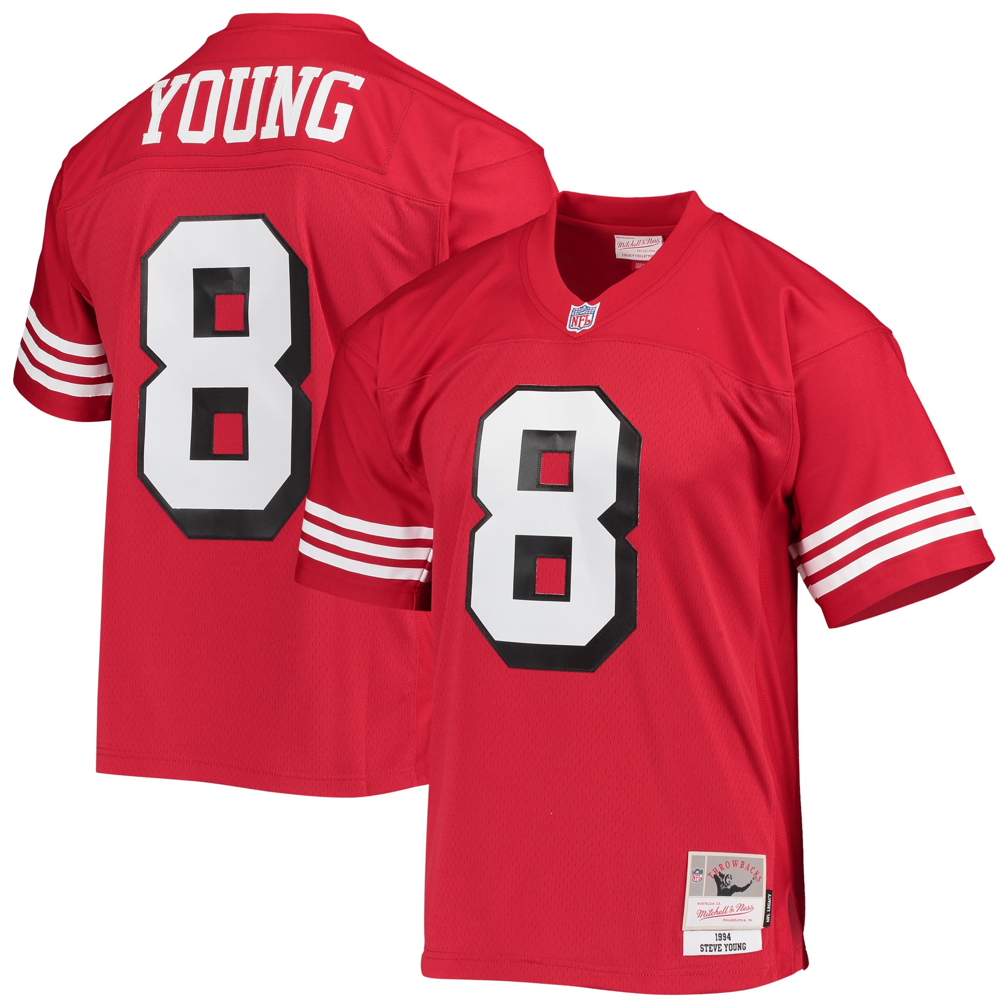 Steve Young San Francisco 49Ers Mitchell Ness Legacy Replica Jersey Scarlet