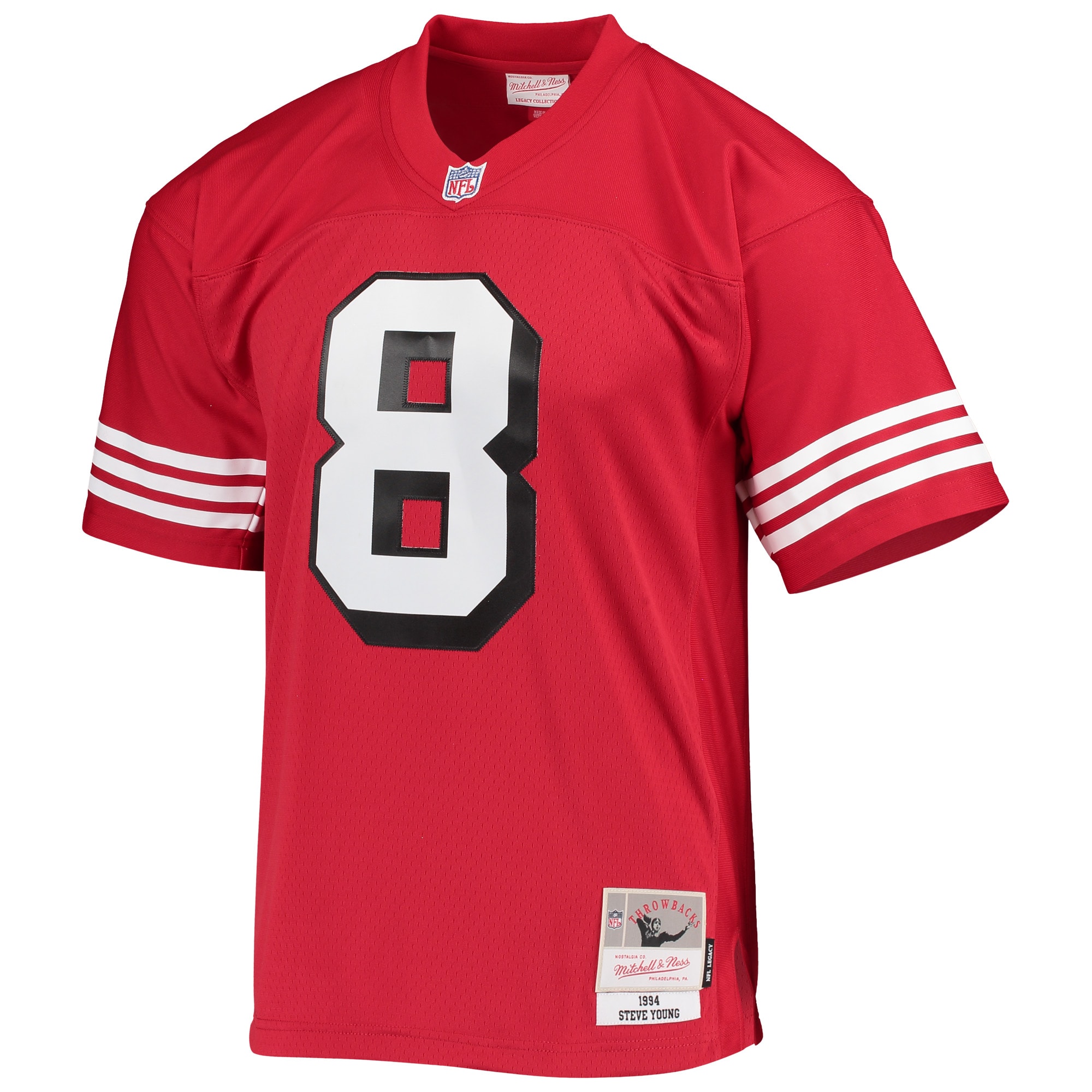 Steve Young San Francisco 49Ers Mitchell Ness Legacy Replica Jersey Scarlet - Image 2