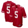 Trey Lance San Francisco 49Ers Nike Game Jersey Scarlet