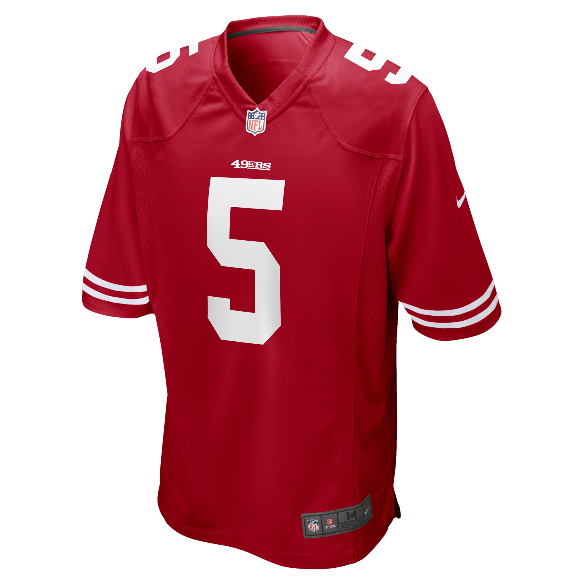 Trey Lance San Francisco 49Ers Nike Game Jersey Scarlet - Image 2