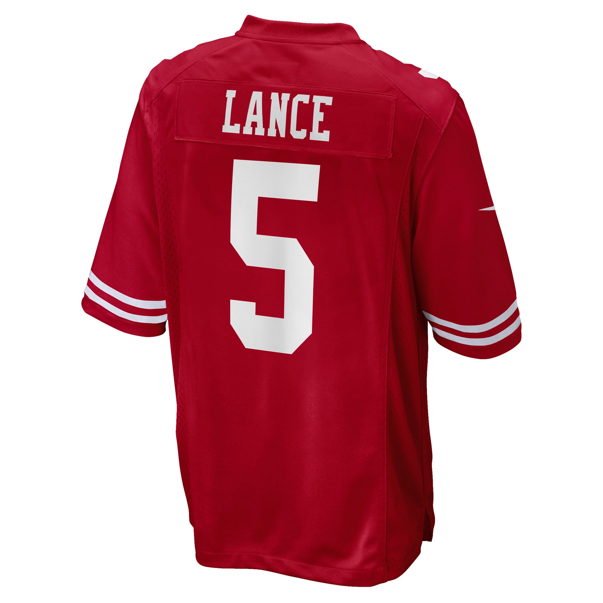 Trey Lance San Francisco 49Ers Nike Game Jersey Scarlet - Image 3