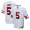 Trey Lance San Francisco 49Ers Nike Alternate Game Jersey White