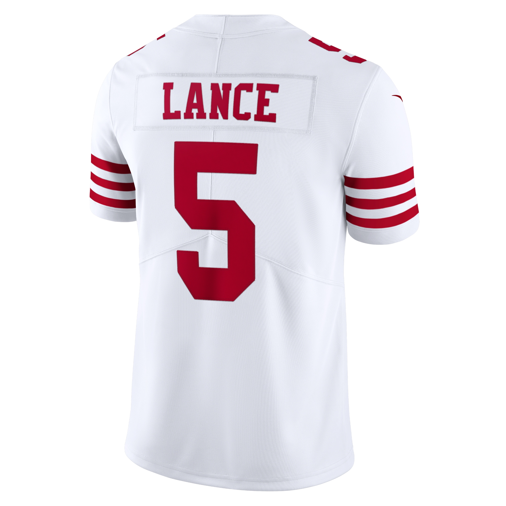 Trey Lance San Francisco 49Ers Nike Vapor Limited Jersey White - Image 3