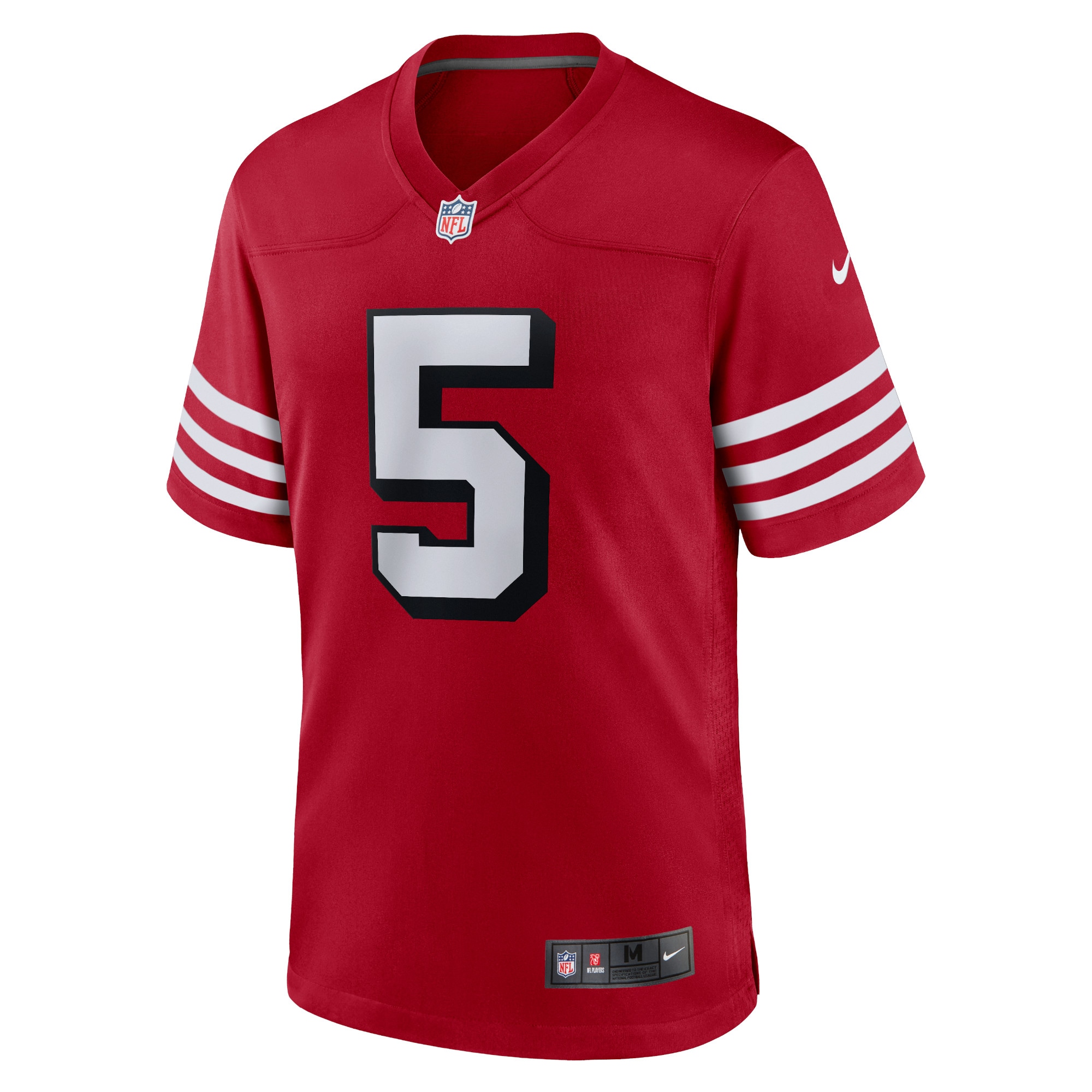 Trey Lance San Francisco 49Ers Nike Alternate Game Jersey Scarlet - Image 2