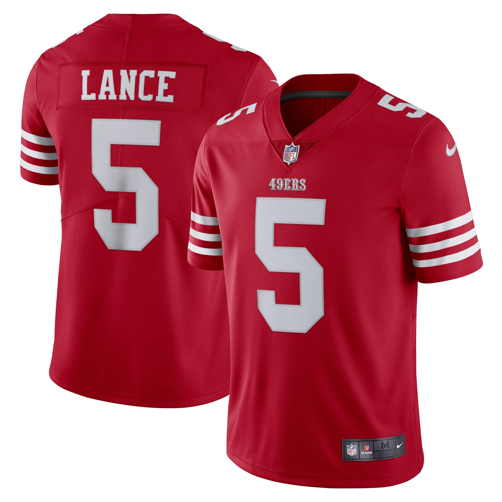 Trey Lance San Francisco 49Ers Nike Vapor Limited Jersey Scarlet