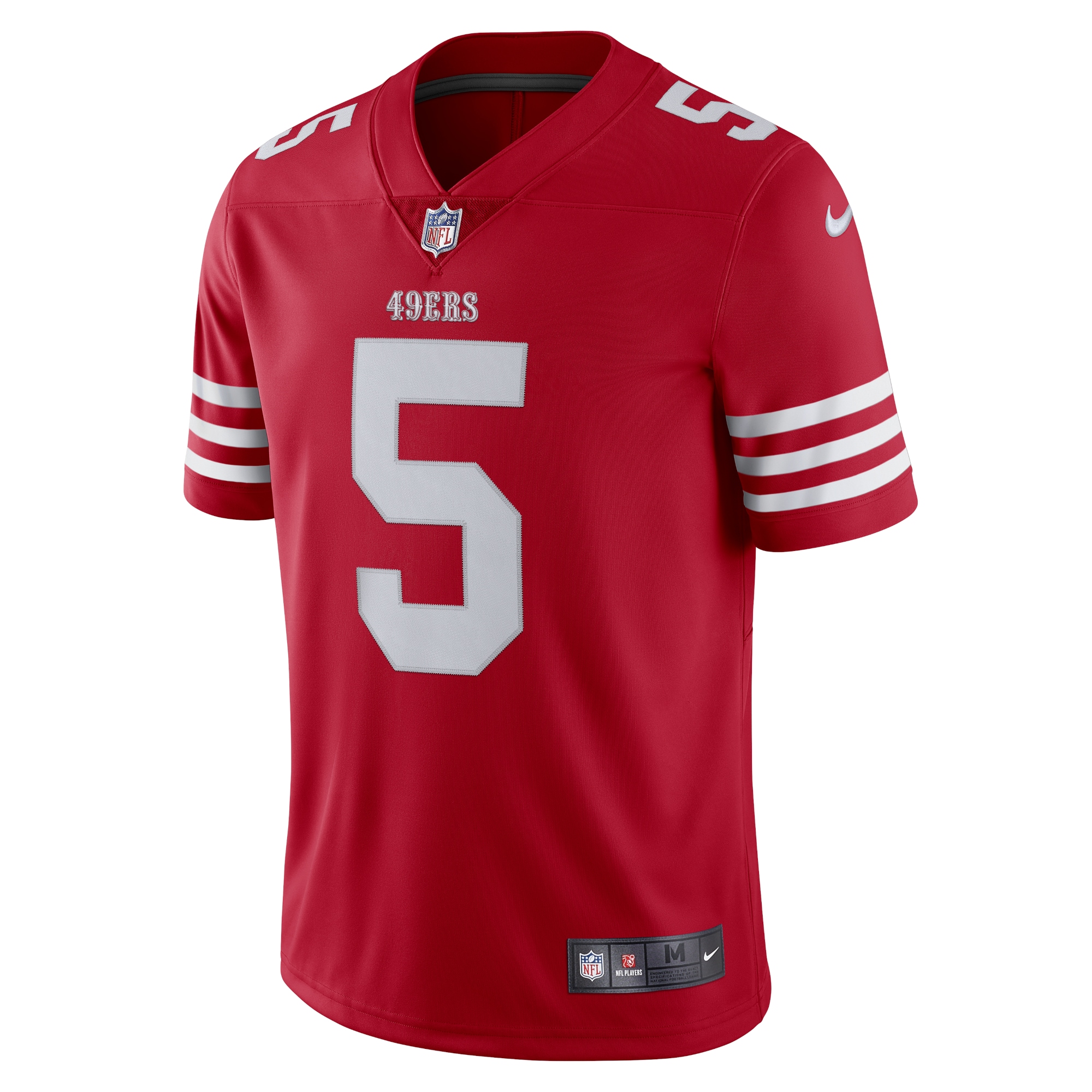 Trey Lance San Francisco 49Ers Nike Vapor Limited Jersey Scarlet - Image 2