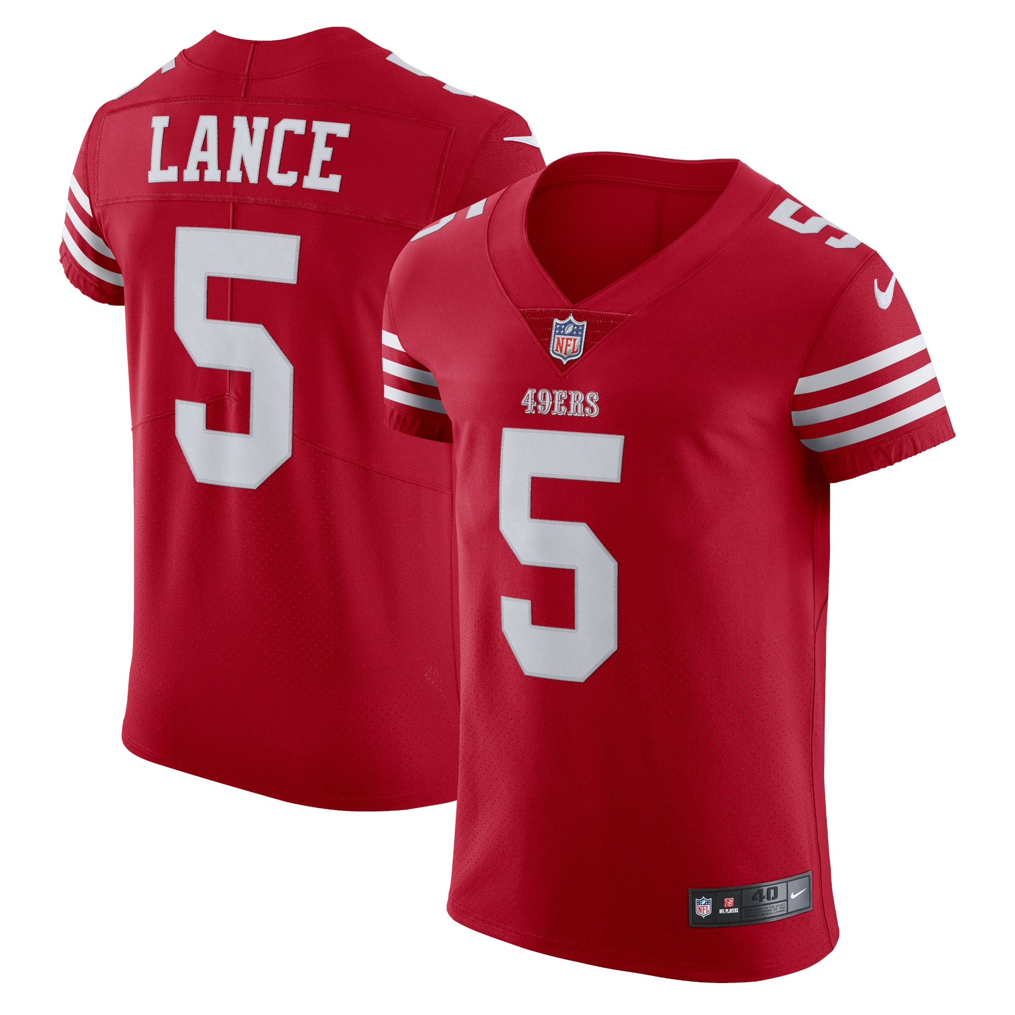 Trey Lance San Francisco 49Ers Nike Vapor Elite Jersey Scarlet