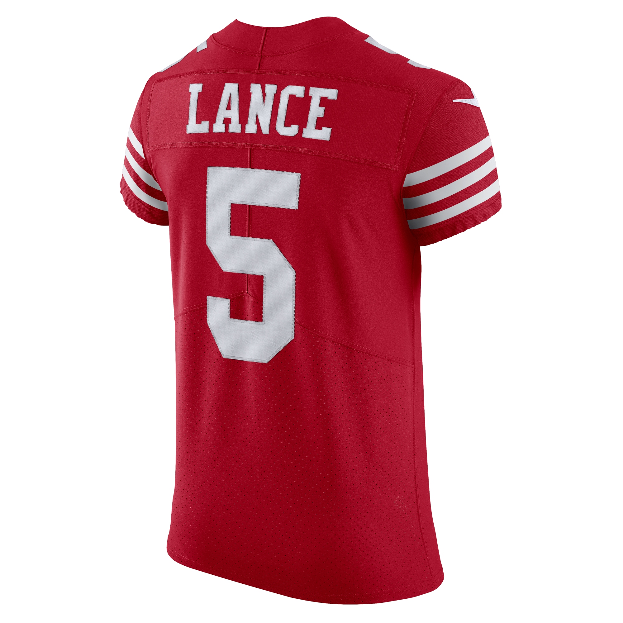 Trey Lance San Francisco 49Ers Nike Vapor Elite Jersey Scarlet - Image 3
