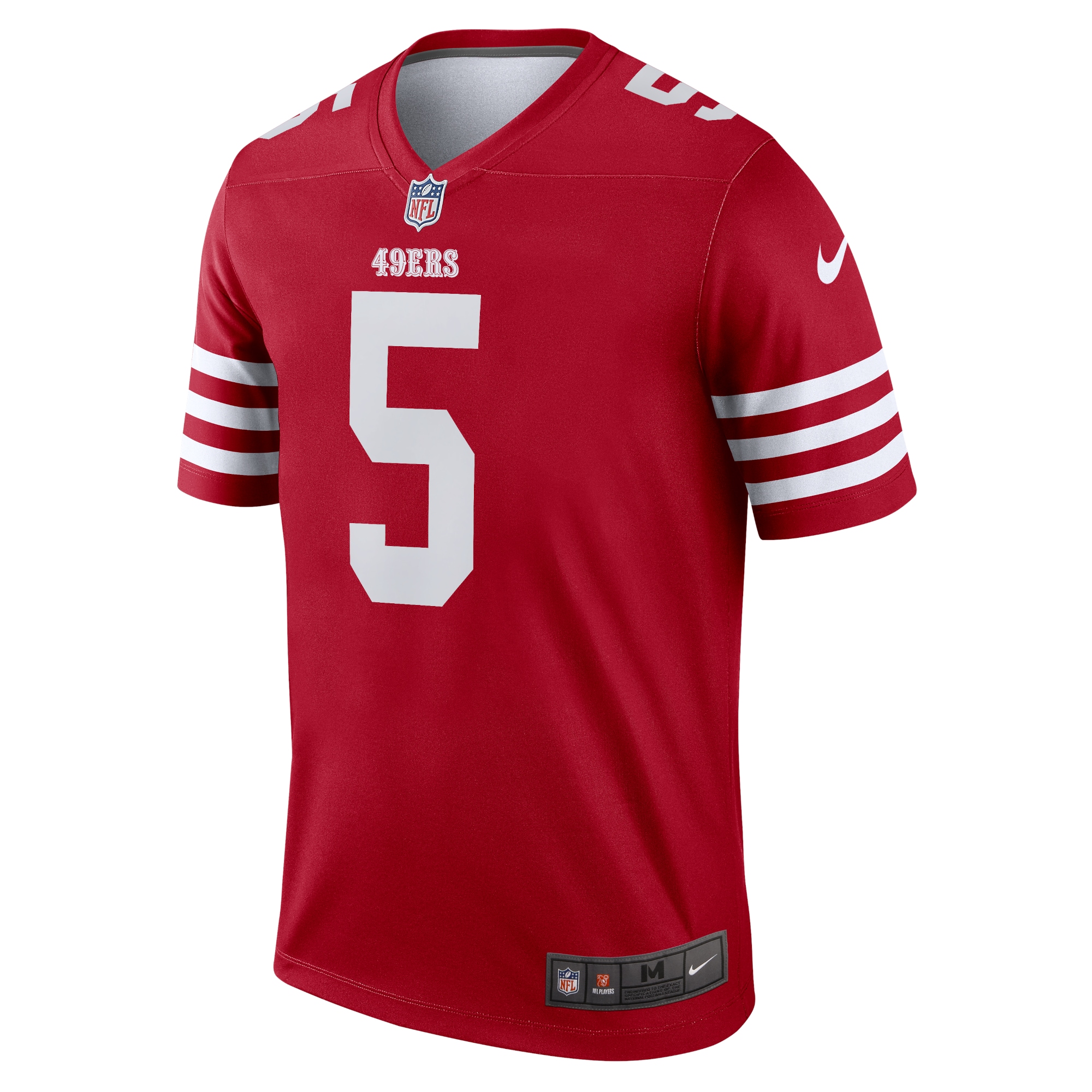 Trey Lance San Francisco 49Ers Nike Team Legend Player Performance Top Scarlet - Image 2