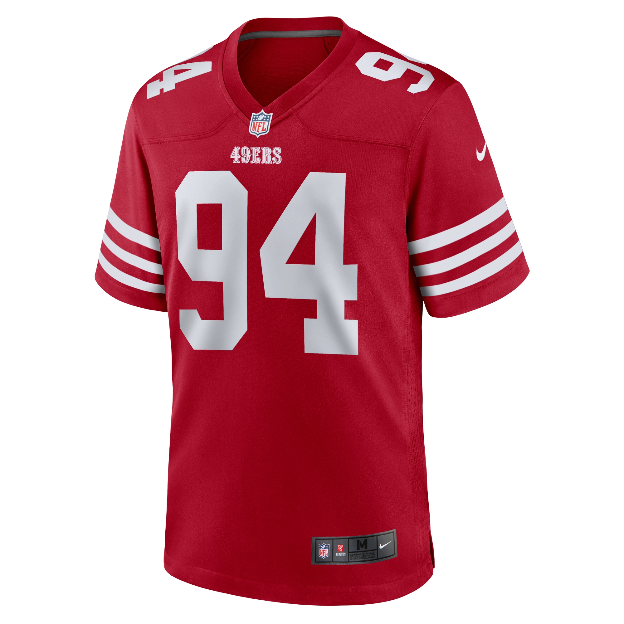 Yetur Gross Matos San Francisco 49Ers Nike Team Game Jersey Scarlet - Image 2