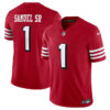 San Francisco 49Ers #1 Deebo Samuel Sr Red 2024 FUSE Vapor Untouchable Limited Jersey