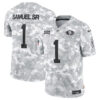 San Francisco 49Ers #1 Deebo Samuel SR Arctic Camo 2024 FUSE Salute To Service Limited Football Stitched Jersey