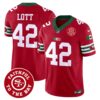Men’s 49ers Mexico Faithful To The Bay Patch Vapor Jersey – All Stitched – Red – Ronnie Lott