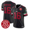 Men’s 49ers Mexico Faithful To The Bay Patch Vapor Jersey – All Stitched – Black – Joe Montana