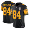 Pittsburgh Steelers #84 Cordarrelle Patterson Black Color Rush Limited Stitched Football Jersey