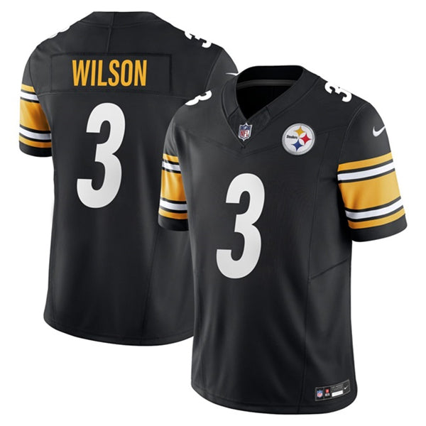 Pittsburgh Steelers #3 Russell Wilson Black 2024 FUSE Vapor Untouchable Limited Jersey