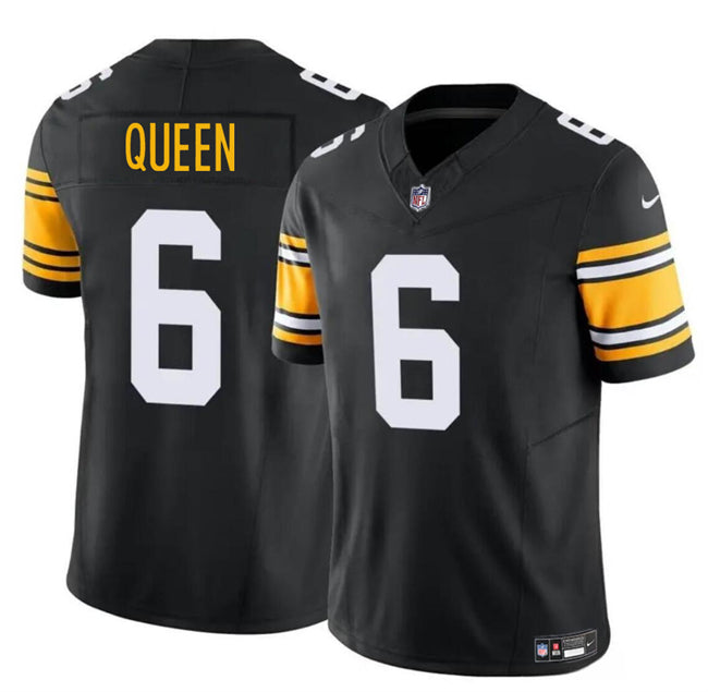 Pittsburgh Steelers #6 Patrick Queen Black 2023 FUSE Vapor Untouchable Limited Stitched Football Jersey