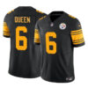 Pittsburgh Steelers #6 Patrick Queen Black 2023 FUSE Color Rush Limited Stitched Football Jersey
