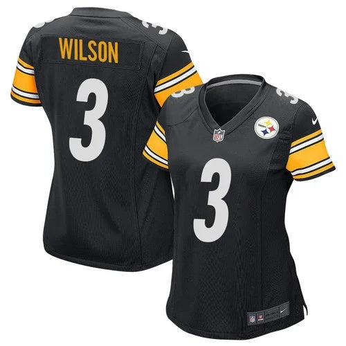 Pittsburgh Steelers #3 Russell Wilson Jersey – Black