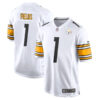 Pittsburgh Steelers #1 Justin Fields Game Men Jersey – White