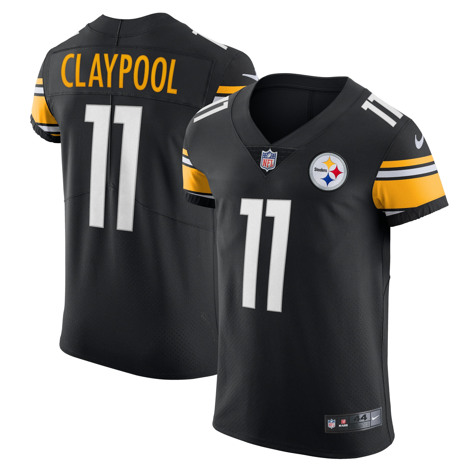 Chase Claypool Pittsburgh Steelers Nike Vapor Elite Player Jersey Black