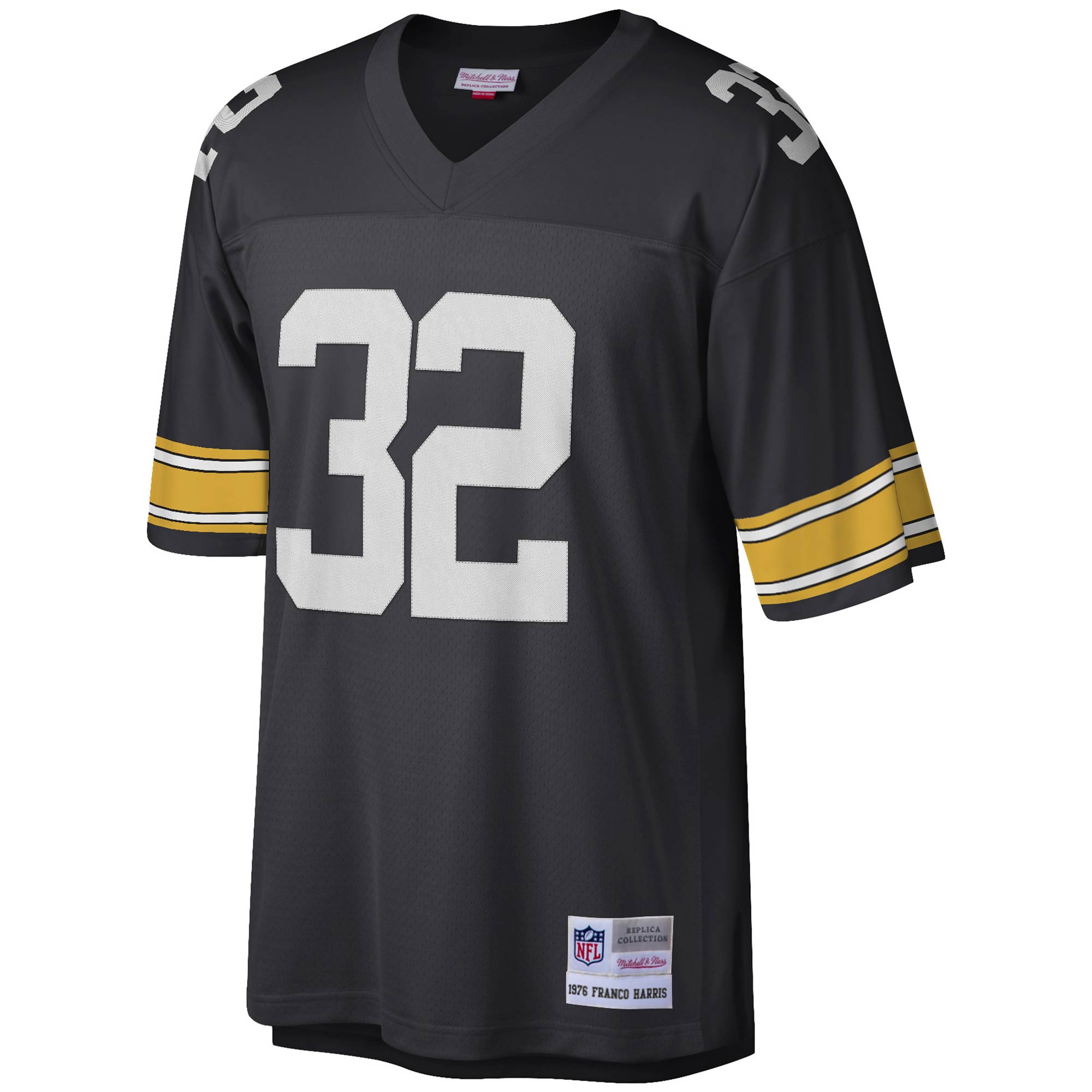 Franco Harris Pittsburgh Steelers Mitchell Ness Legacy Replica Jersey Black - Image 2