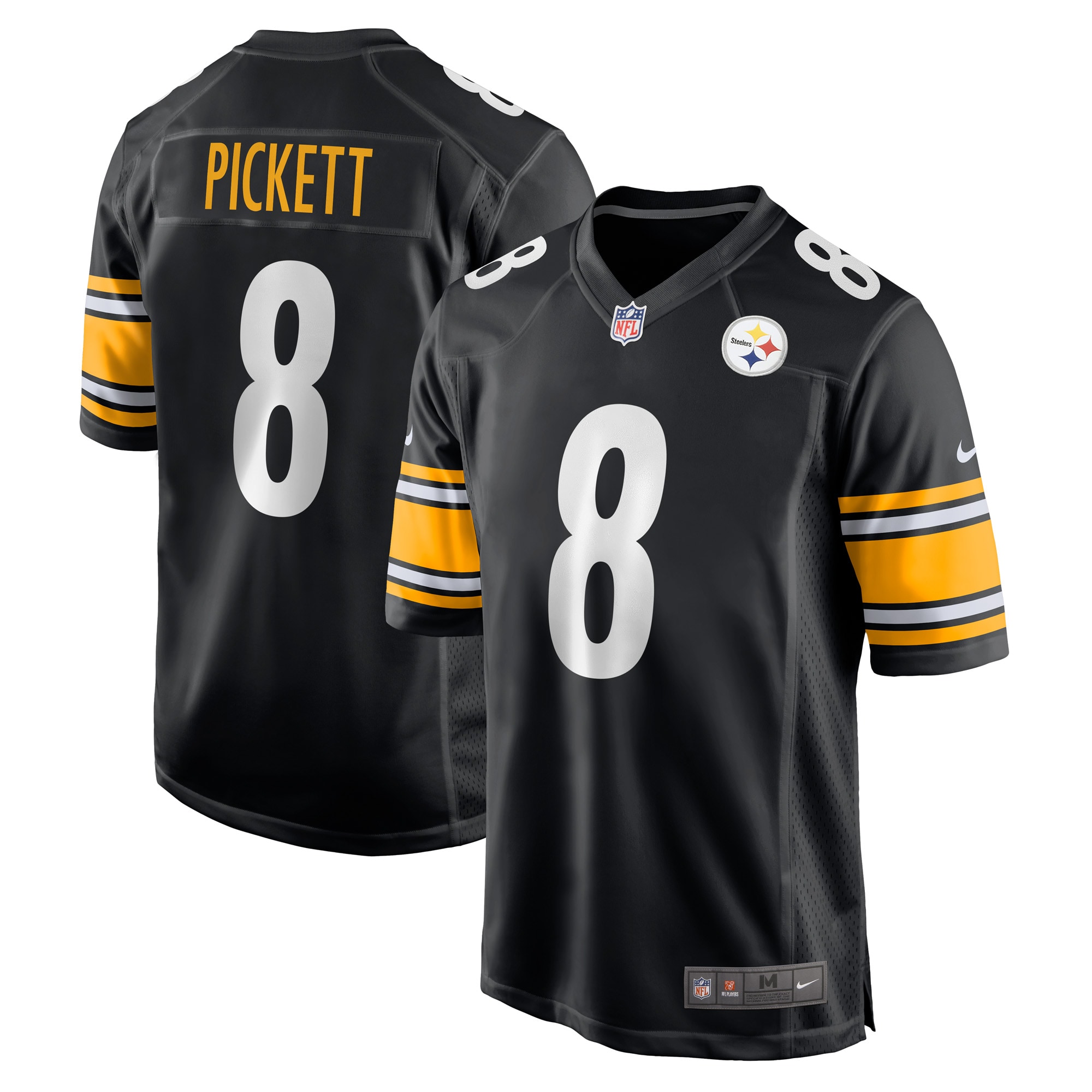 Kenny Pickett Pittsburgh Steelers Nike Player Game Jersey Black