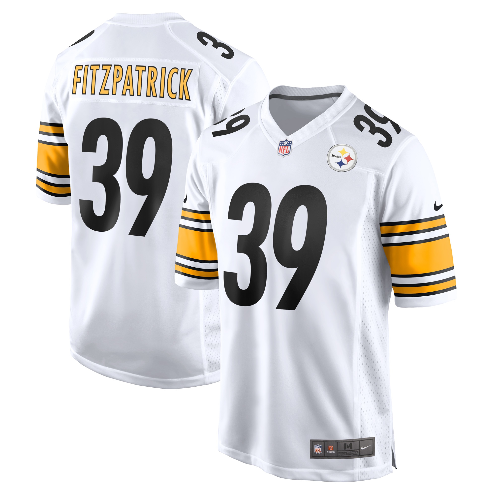 Minkah Fitzpatrick Pittsburgh Steelers Nike Game Player Jersey White