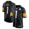 Number 1 Dad Pittsburgh Steelers Nike Game Jersey Black