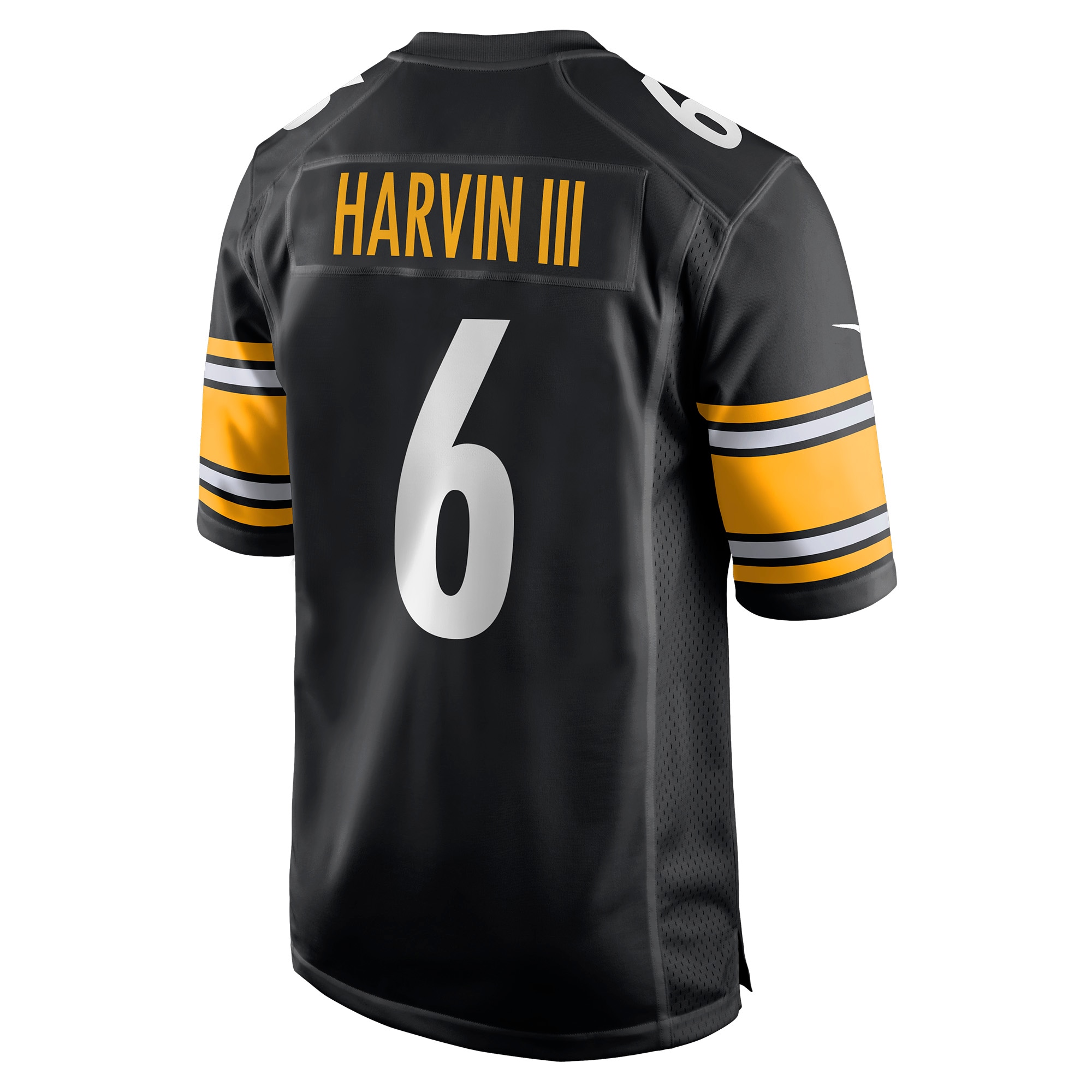 Pressley Harvin III Pittsburgh Steelers Nike Game Jersey Black - Image 3