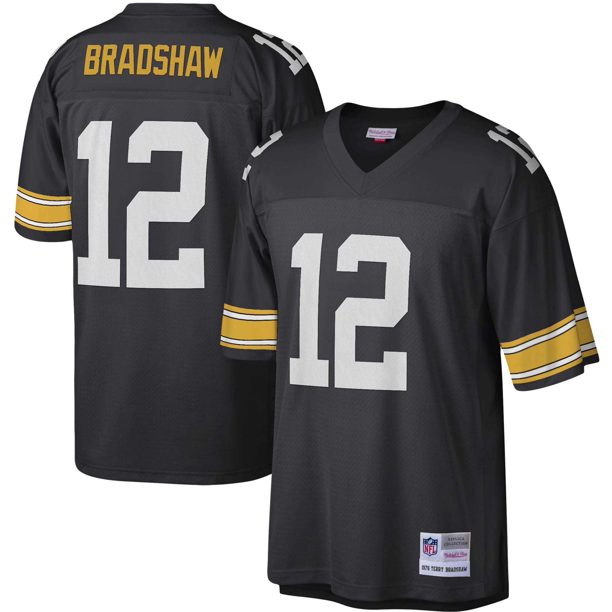 Terry Bradshaw Pittsburgh Steelers Mitchell Ness Legacy Replica Jersey Black