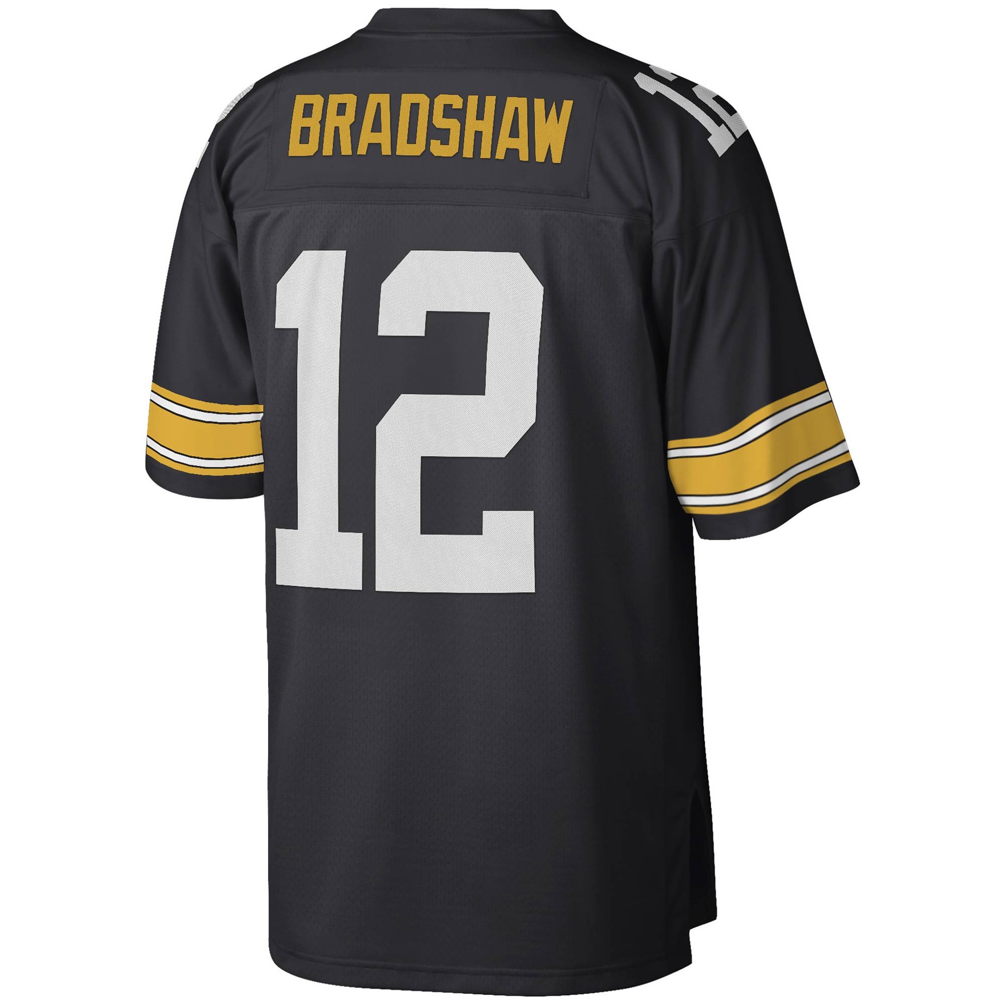 Terry Bradshaw Pittsburgh Steelers Mitchell Ness Legacy Replica Jersey Black - Image 3