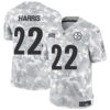 Pittsburgh Steelers #22 Najee Harris 2024 FUSE Arctic Camo Salute To Service Limited Football Stitched Jersey