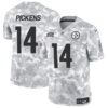 Pittsburgh Steelers #14 George Pickens 2024 FUSE Arctic Camo Salute To Service Limited Football Stitched Jersey