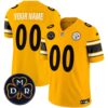 Steelers DMR Patch Vapor Limited Custom Jersey – All Stitched – Men – Gold