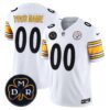 Steelers DMR Patch Vapor Limited Custom Jersey – All Stitched – Men – White