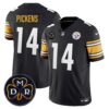 Men’s Steelers DMR Patch Vapor Limited Jersey – All Stitched – Black – George Pickens
